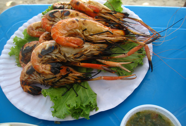 Goong Pao (Grilled Shrimp) กุ้งเผา