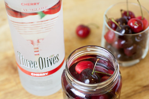 boozy cherries w/ cherry vodka