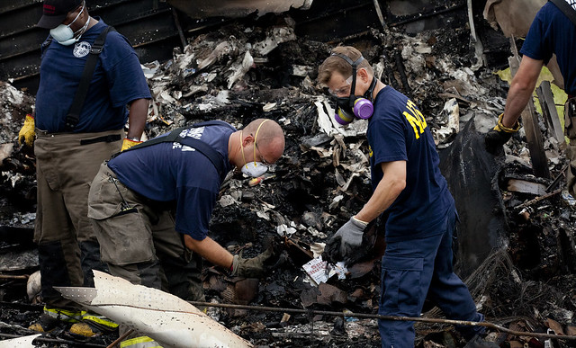 Investigators combing through wreckage from UPS flight 1354