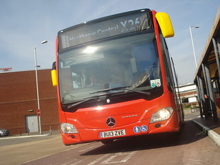 Evobus Quality Line MBK1 on Route X26, Heathrow Central Bus Station