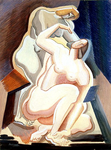 Archipenko, Alexander (1881-1964) - 1923c. Two Nude Female Figures (Hermitage Museum, St. Petersburg, Russia) by RasMarley