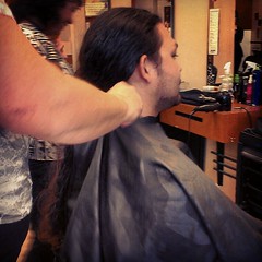 Getting a hair cut