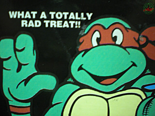 Blue Bunny :: Teenage Mutant Ninja Turtle 'Face' Bars - vendor sticker v (( 1994 ))