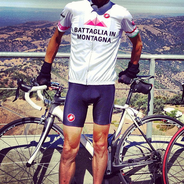 Debuted the Giro @CastelliCycling - @Strava Challenge jersey at Mt. Hamilton!