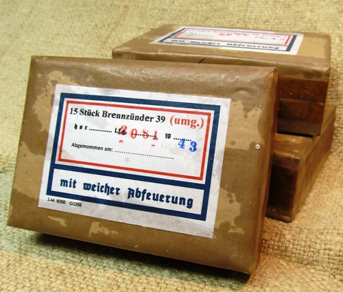 German WW2 B.z. 39 Friction Fuze Box, Nazi Era Reproduction, INERT by aosurplus.com