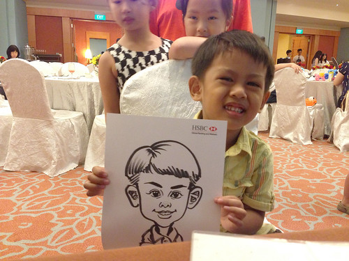 caricature live sketching for HSBC Global Banking and Marketing - Discover the Universe of Marine Life