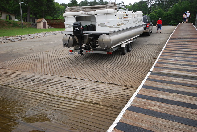 Main boat launch at Occoneechee State Park