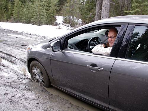 No need to panic! Driving Matanuska Glacier, Alaska