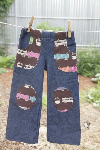 Train pants - the ones they won't wear.