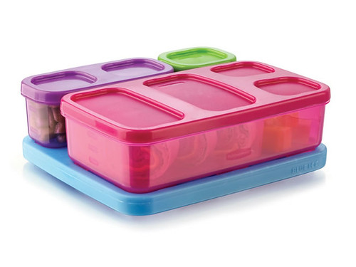 LunchBlox Kids Flat Kit - Pink, Purple, Green