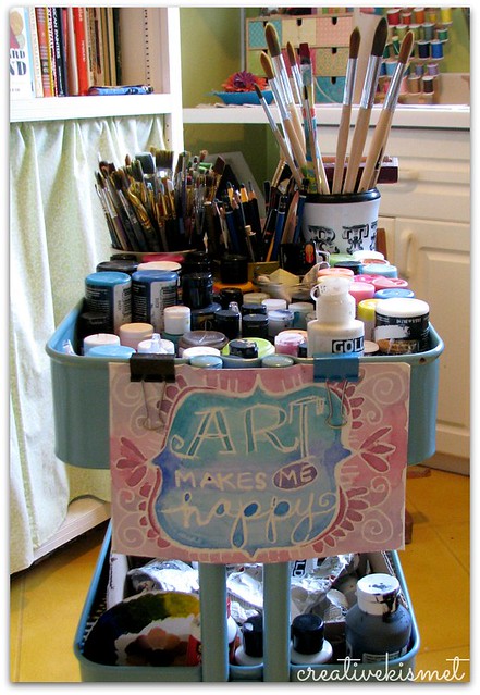 art studio kitchen cart