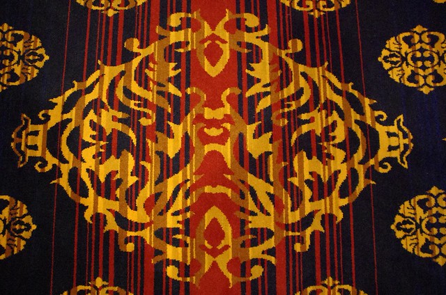 Rorschach test carpet - Menzies Hotel