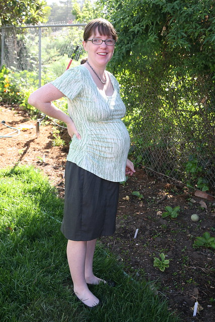 Megan Nielsen Ruched Maternity Top