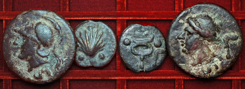 RRC 025 Sickle series Aes Grave semis, sextans, Ahala collection coins of the Roman Republic