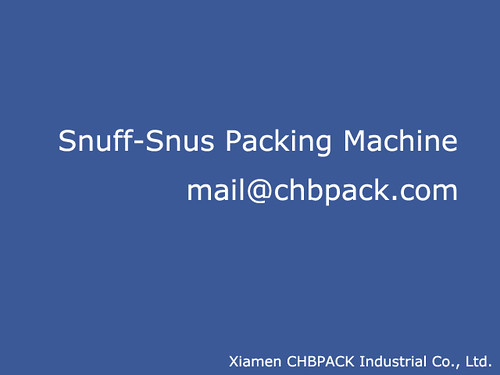Camel Snus, Marlboro Snus, and Skoal Snus packing machine