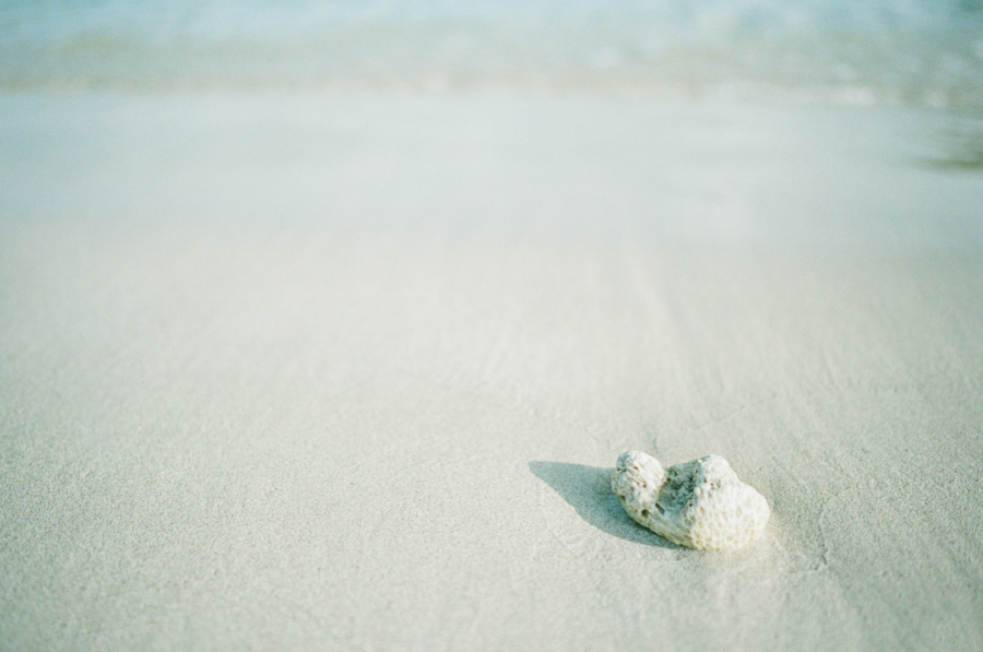 portra160 sand on st lucia