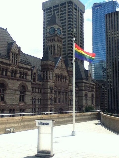 Pride Flag at Toronto City Hall