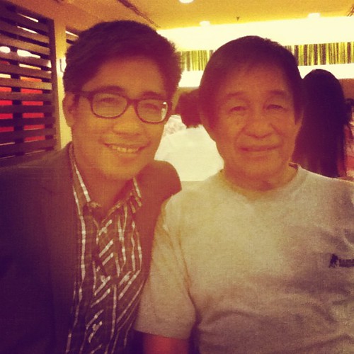 @arveecee and Tatay, who's in Manila for the week