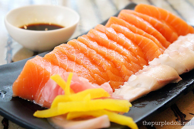 Salmon and Tako Sashimi