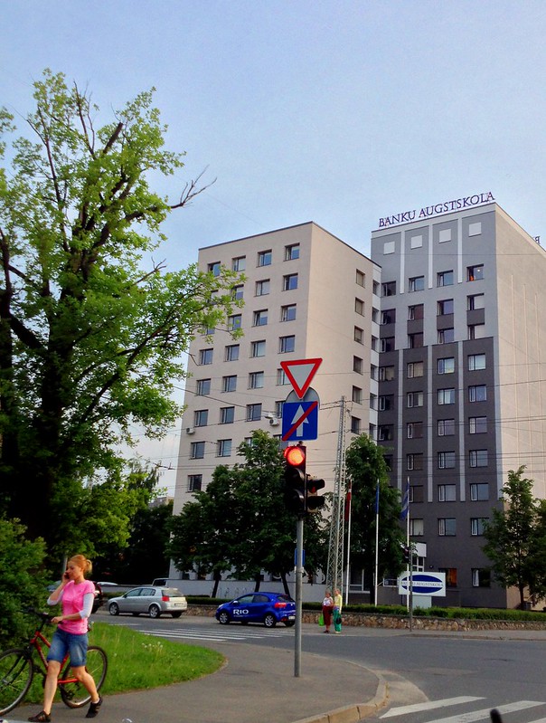 Banku Augstkola - University of Banks building on Voldemara street. by aigarsbruvelis