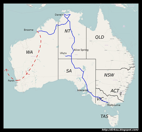 Australia Travel Map 2