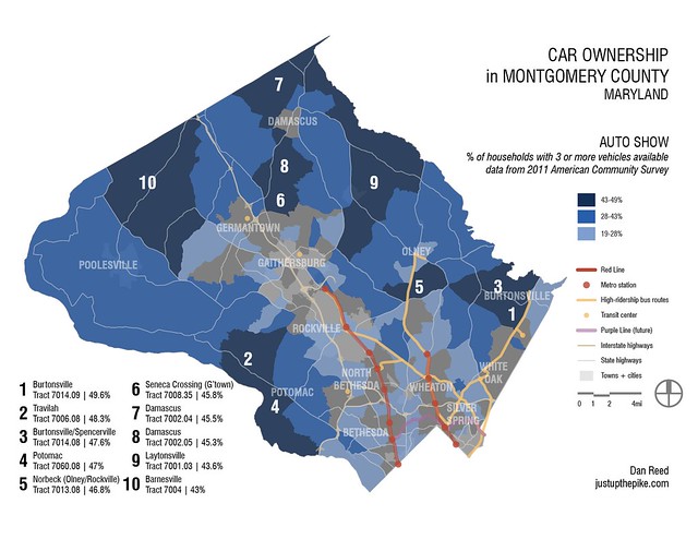 Households with 3 cars