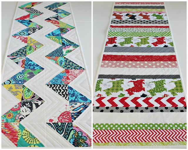 Reversible Table Runner Collage