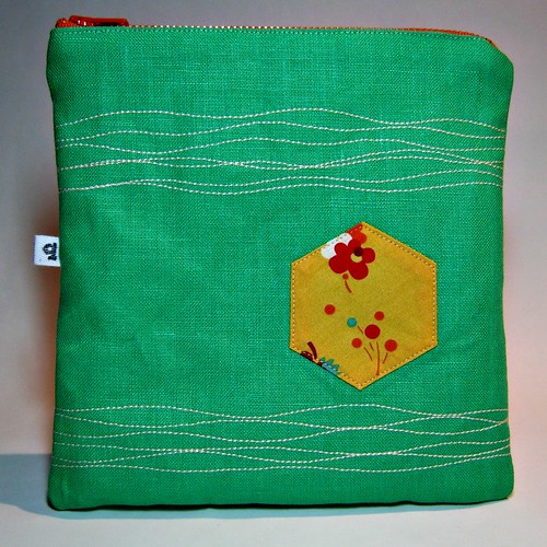 green pouch back