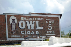 Advertisement, Wall, Tobacco Product, Owl Cigar