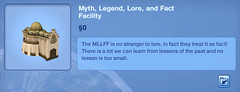 Myth, Legends, Lore, and Fact Facility