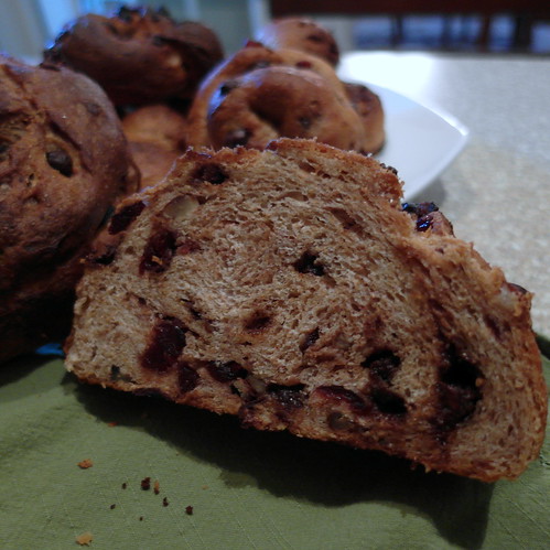 Perfectly Imperfect Chocolate Cranberry Pecan Bread