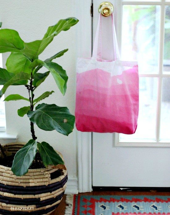 Hi Sugarplum | DIY Dip-Dyed Ombre  Bag