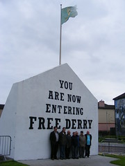 AOH Flag at Free Derry Corner June 2013