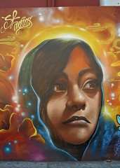 Street Art Mural Woman Oaxaca Mexico