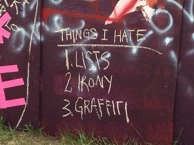 Bonnaroo 2013 - Wall graffiti