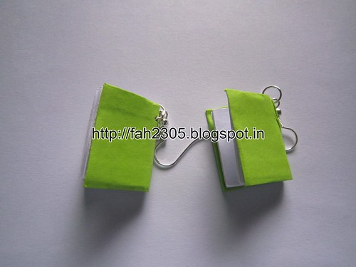 Handmade Jewelry - Paper Book Earrings (Big) (3) by fah2305
