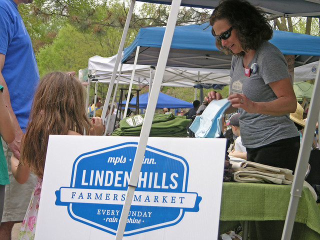 2013 Linden Hills Festival Linden hills Farmers Market booth