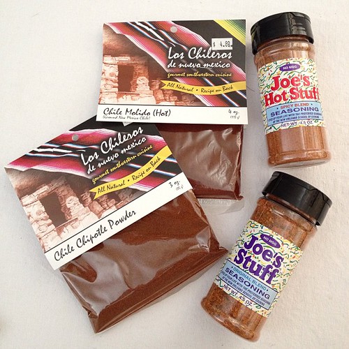 #octfoodphotos 2 | #spicy - unpacking goodies from our trip. Hello #chilli powder, I love you. #newmexico #nola