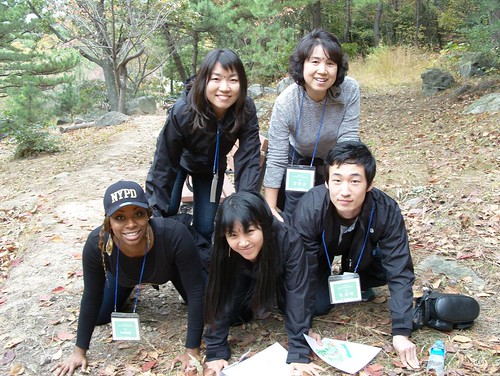 A Korean Culture event Scavenger Hunt on a mountain