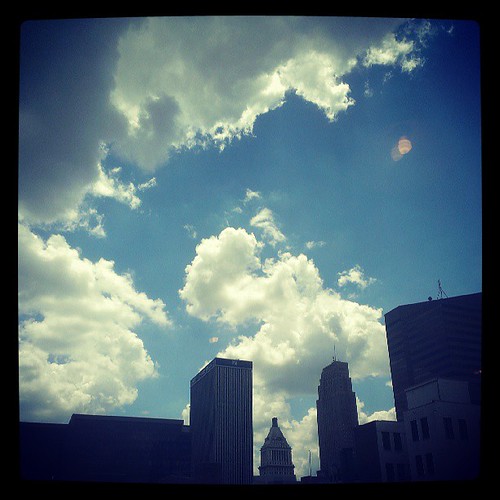 A beautiful afternoon in downtown Cincinnati...