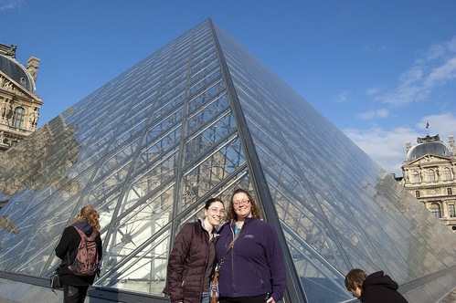 The Louvre Pyramid with Amy