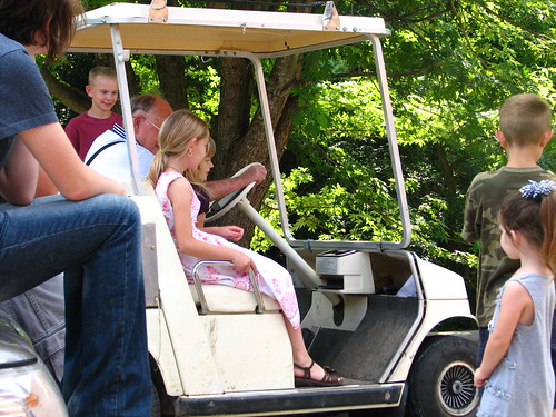golf cart rides with Great-Pa