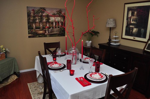 8th Anniversary Table In Red by Kathe With An E