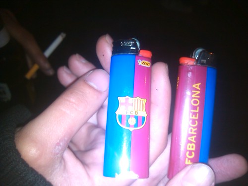 FCB Lighters by simonharrisbcn