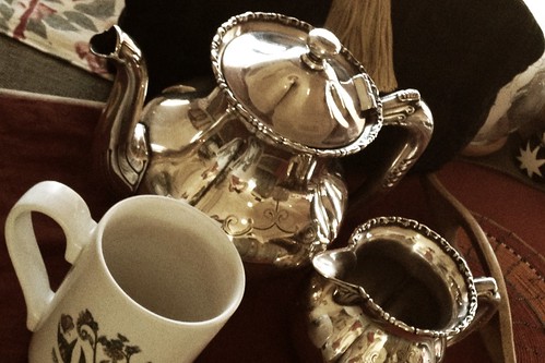 Silver tea set by ConserVentures