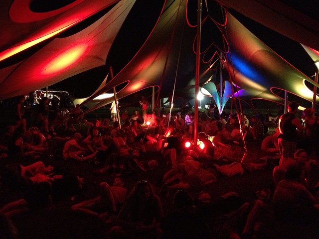 Bonnaroo 2013 - One of the hangout tents in Centeroo