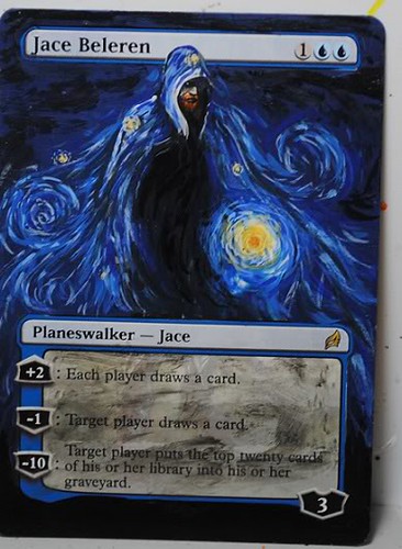 Jace Beleren Magic the Gathering Card Altered Art MTG Card Artwork