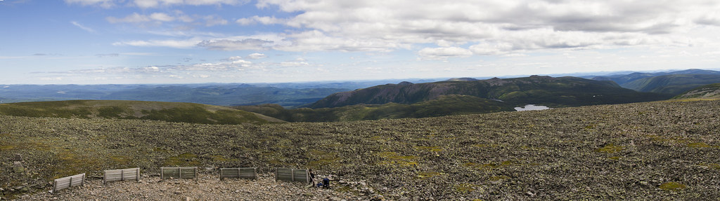Panorama from the top of Mont Jacques-Cartier