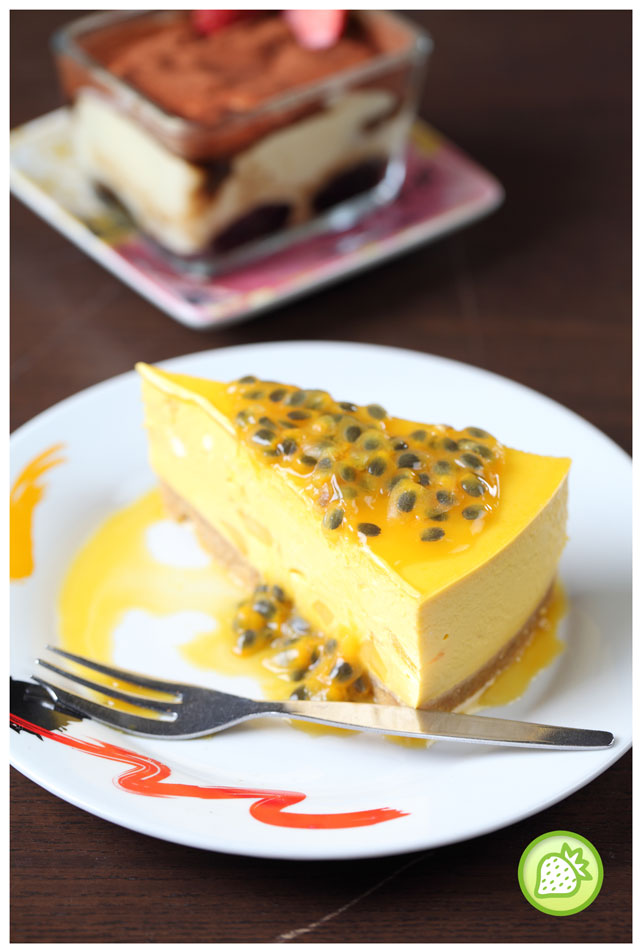 passionfruit mango cheesecake