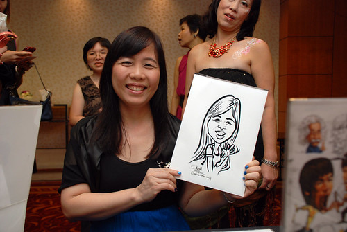 Caricature live sketching for The Bank of East Asia Staff Annual D&D - 2